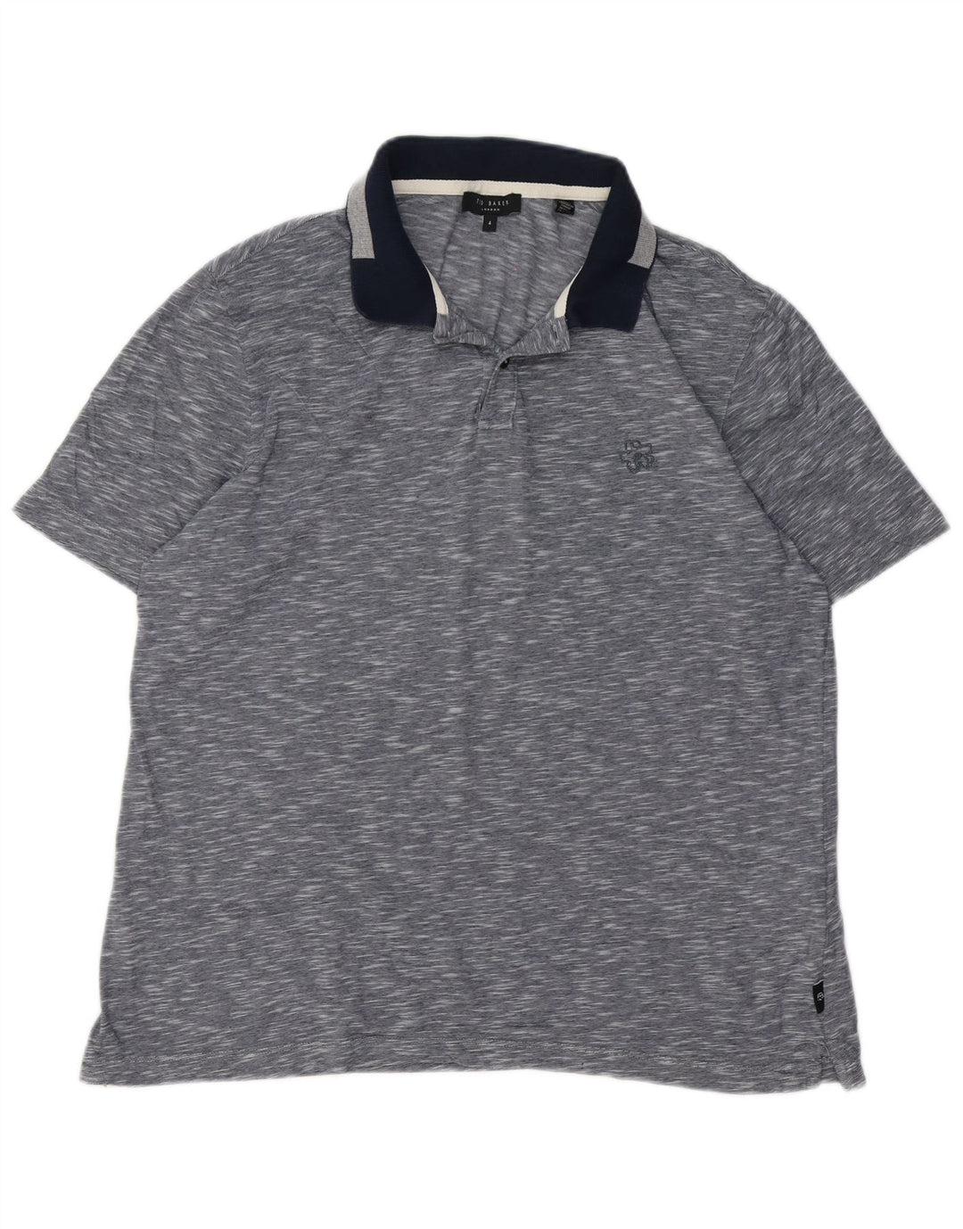 Męska koszulka polo Ted Baker, rozmiar 4, duża, granatowa, bawełniana w cętki
