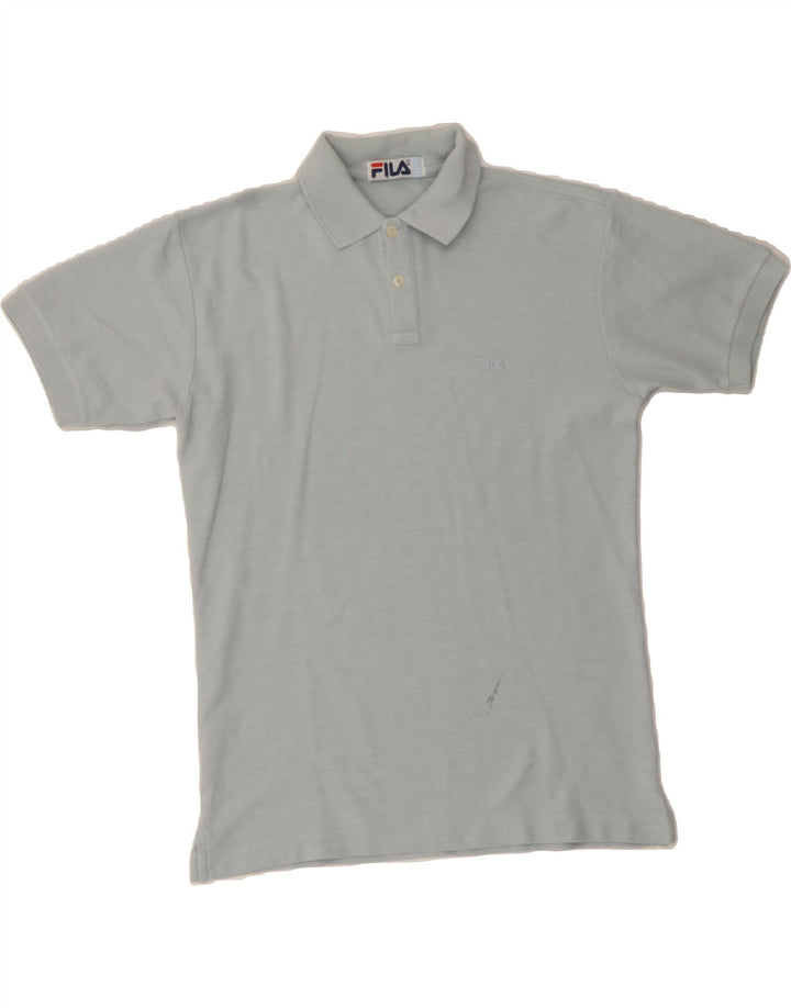 FILA Boys Polo Shirt 13-14 Years Blue Cotton Vintage Fila and Second-Hand Fila from Messina Hembry 