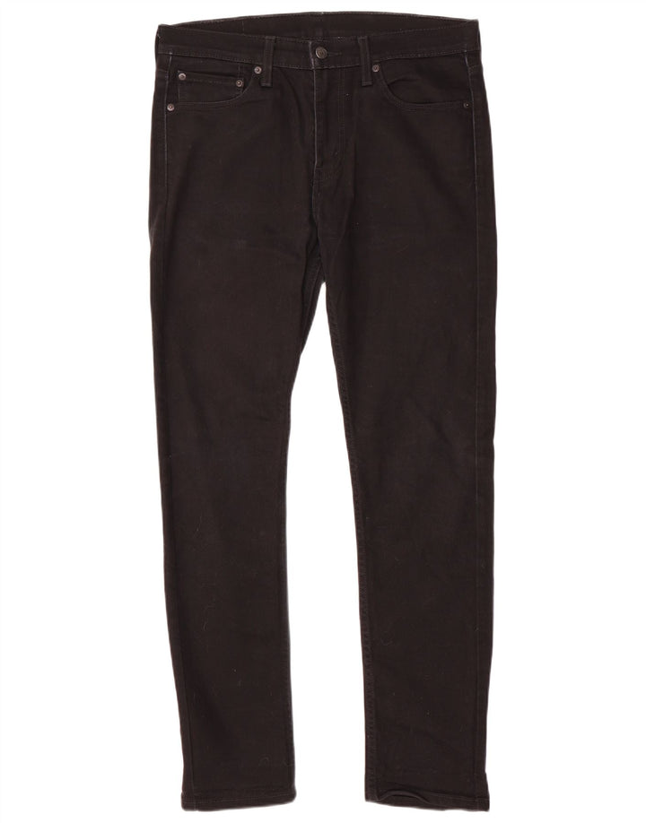 Męskie jeansy slim fit Levi's W32 L32 Czarna bawełna