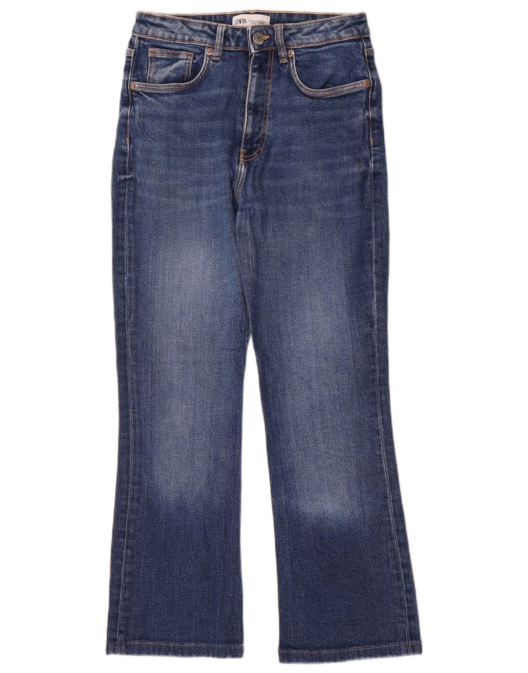 Jeansy damskie Bootcut Zara EU 38 Small W28 L26 Niebieskie