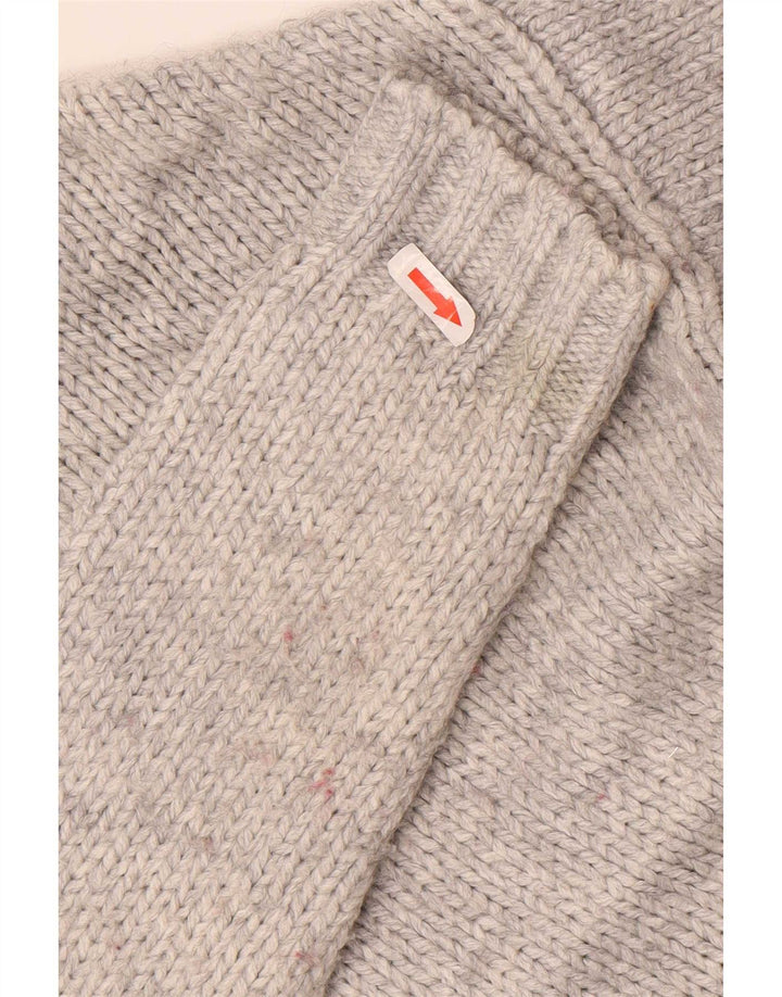 Marks & Spencer Damski sweter oversize z okrągłym dekoltem, UK 10, mały, szary