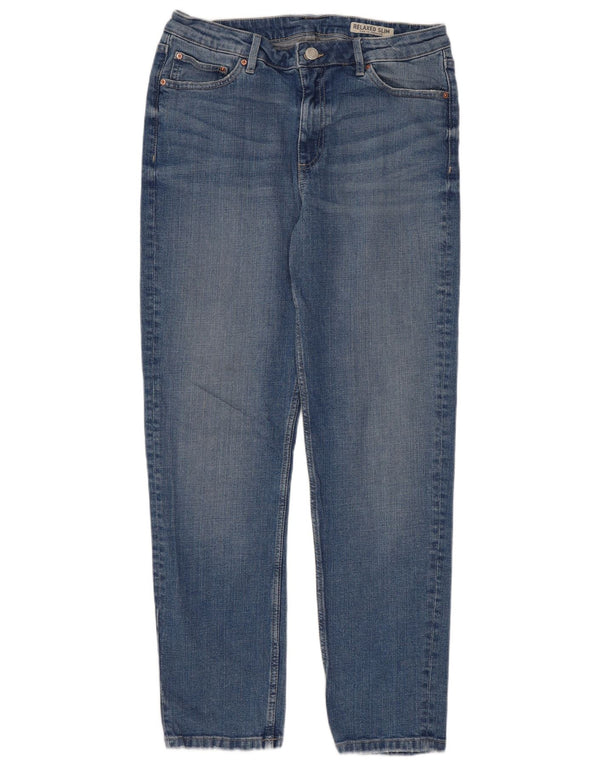 Marks & Spencer Damskie jeansy slim fit UK 10 Small W28 L28 Niebieskie