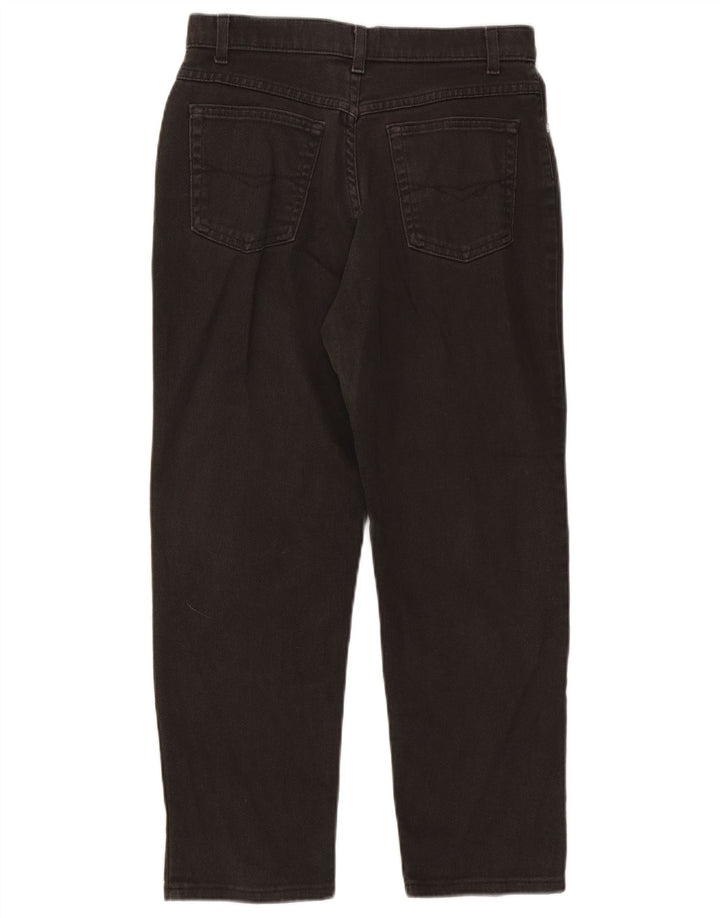 Marks & Spencer Damskie Crop Straight Jeans UK 12 Medium W28 L25 Czarne