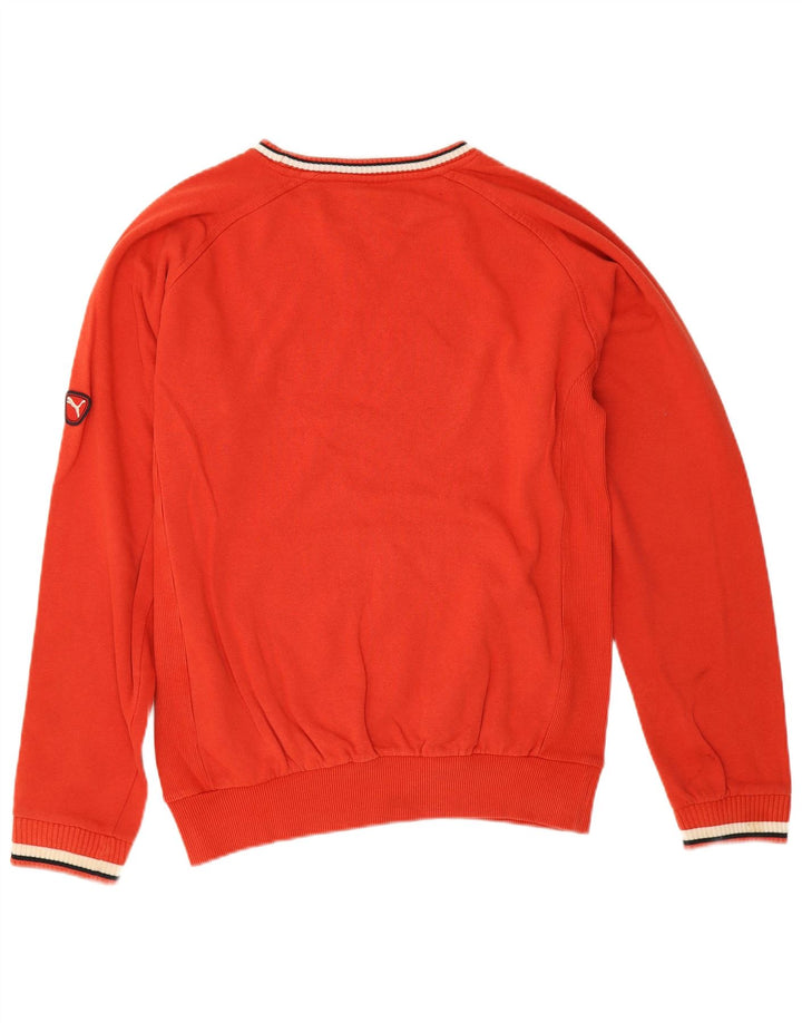 Męska bluza z grafiką Puma, bawełniana, średnia czerwona