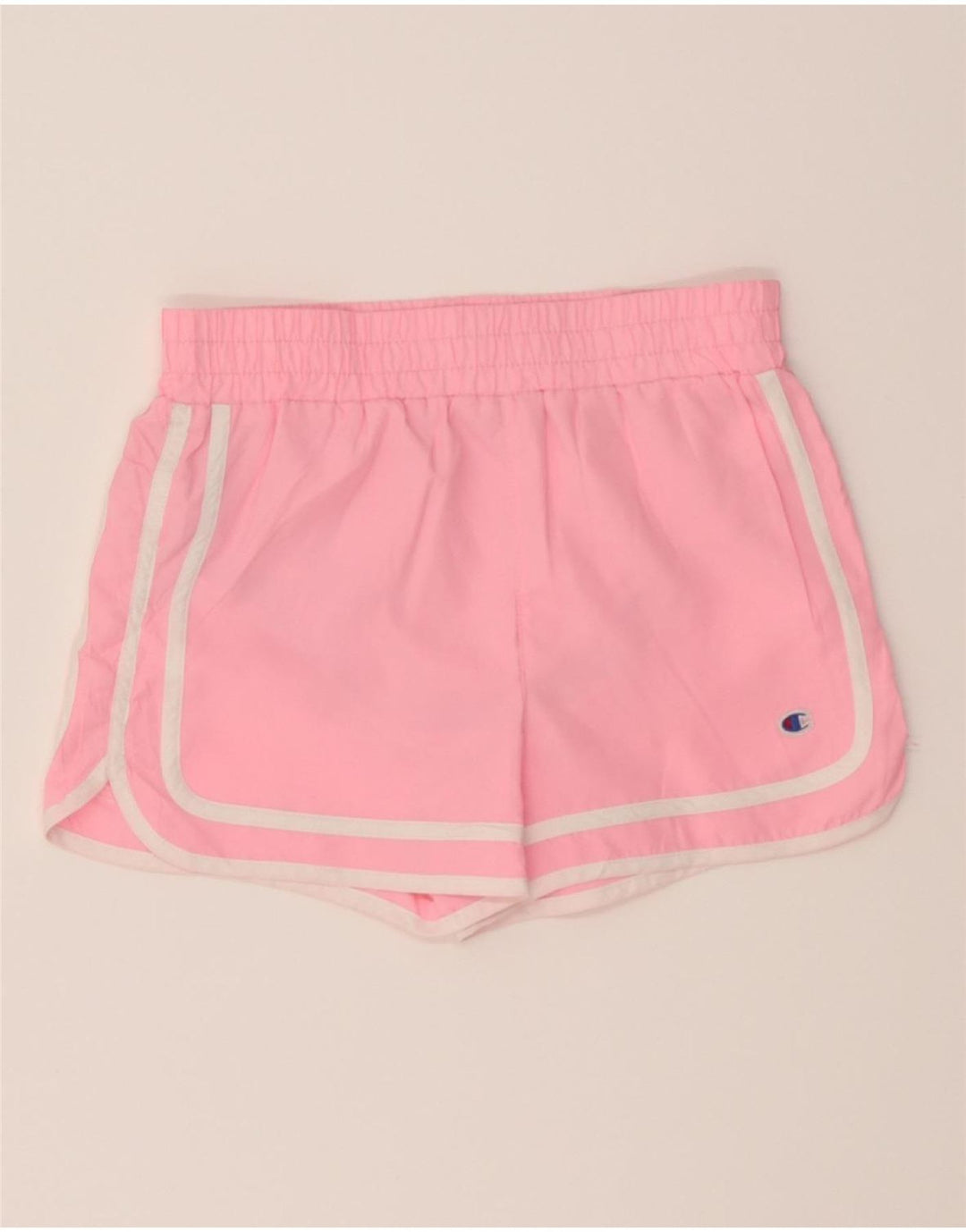 CHAMPION Girls Sport Shorts 9-10 Years Medium Pink Polyester Vintage Champion and Second-Hand Champion from Messina Hembry 