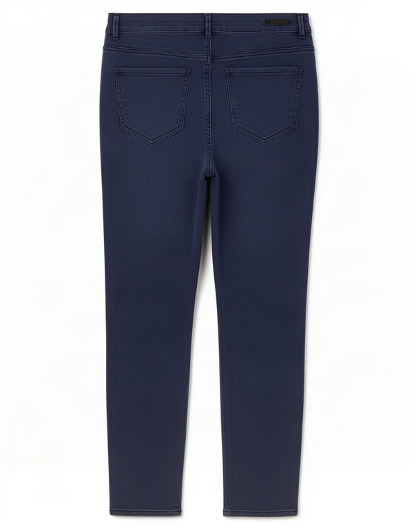 Damskie jeansy Zara Cargo Slim EU 44 XL W34 L28 Granatowe prążki