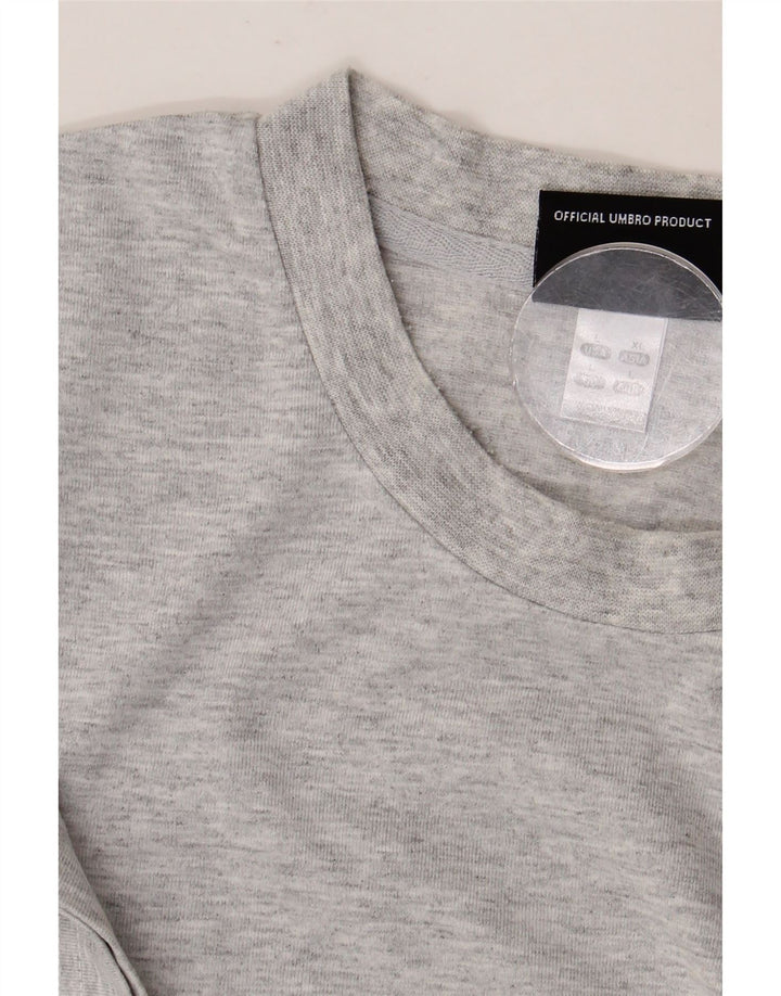 UMBRO Męska Koszulka T-shirt Duży Szary Melanż