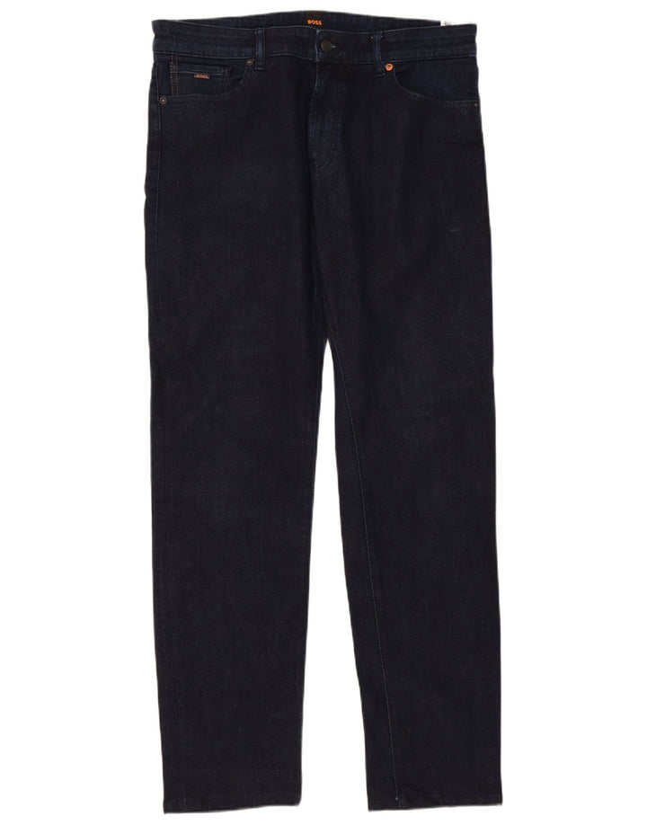 Jeansy damskie Hugo Boss W36 L34 Granatowe, bawełniane