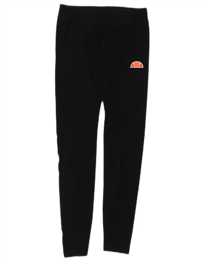 Damskie legginsy Ellesse Graphic UK 10 Small, czarne, bawełniane
