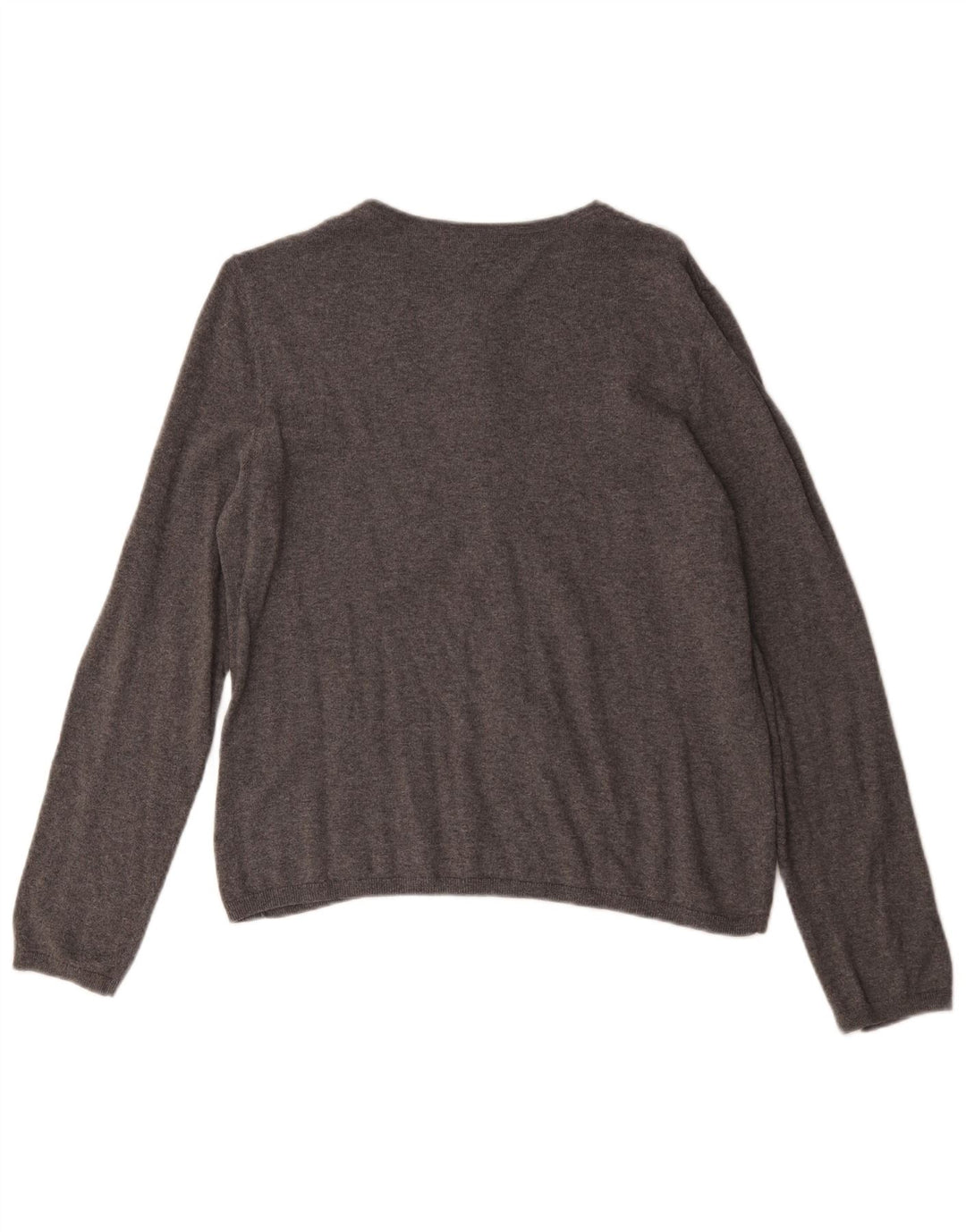 Damski sweter rozpinany Laura Ashley UK 14, średnioszary, bawełniany
