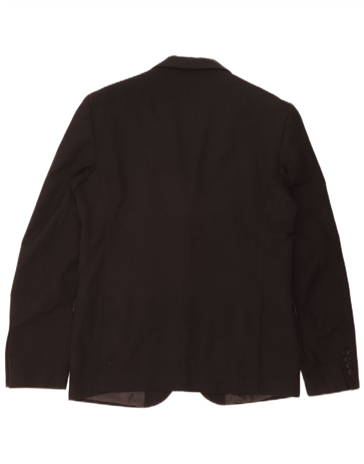 Męska marynarka Zara zapinana na 2 guziki EU 50, średni czarny poliester