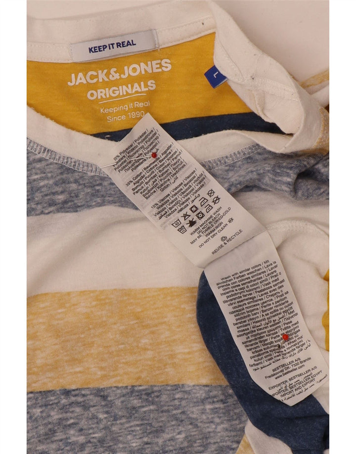 T-shirt męski Jack & Jones, duży, wielokolorowy poliester w paski