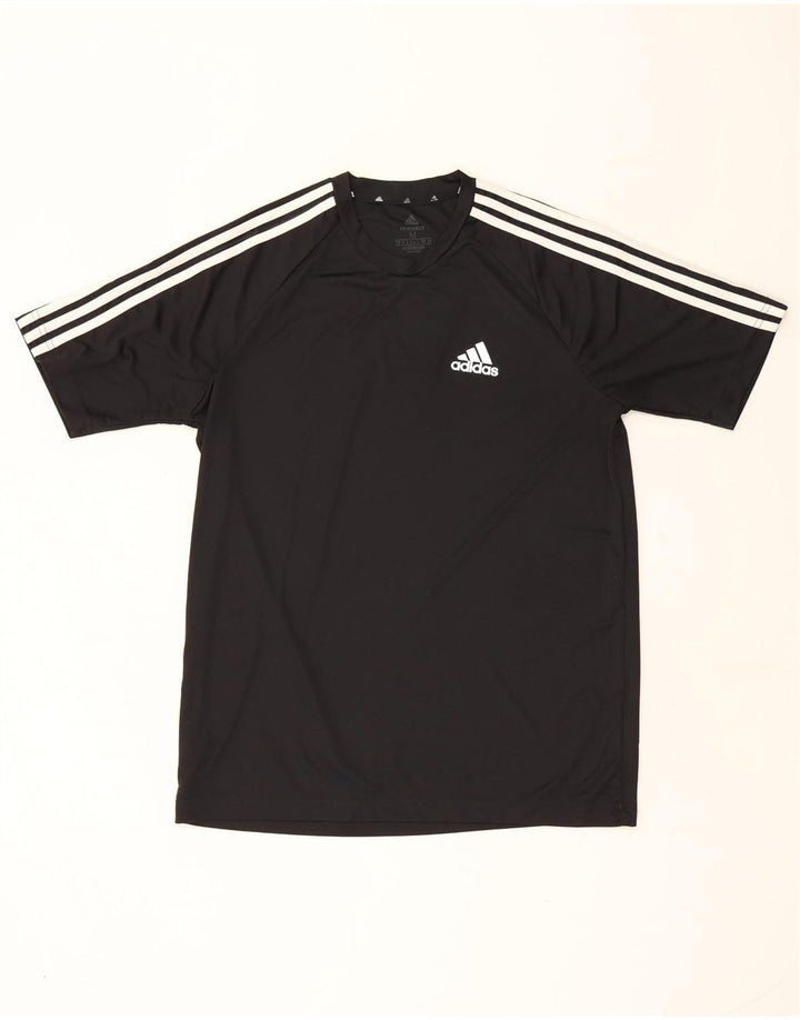 Męska koszulka Adidas Aeroready Top, średni czarny poliester