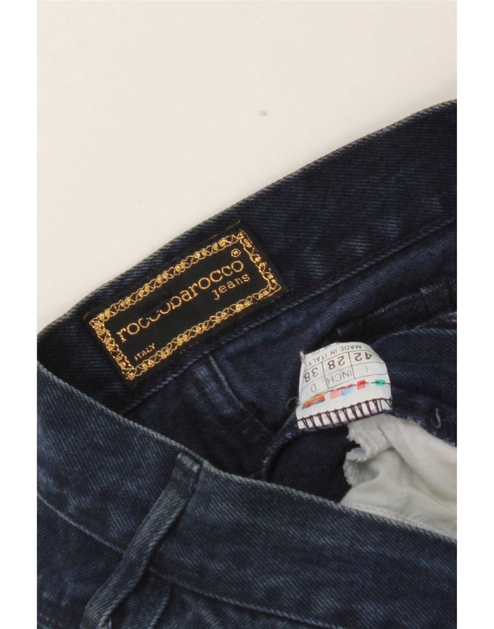 Damskie jeansy Roccobarocco Crop IT 42 Medium W28 L25 Granatowe