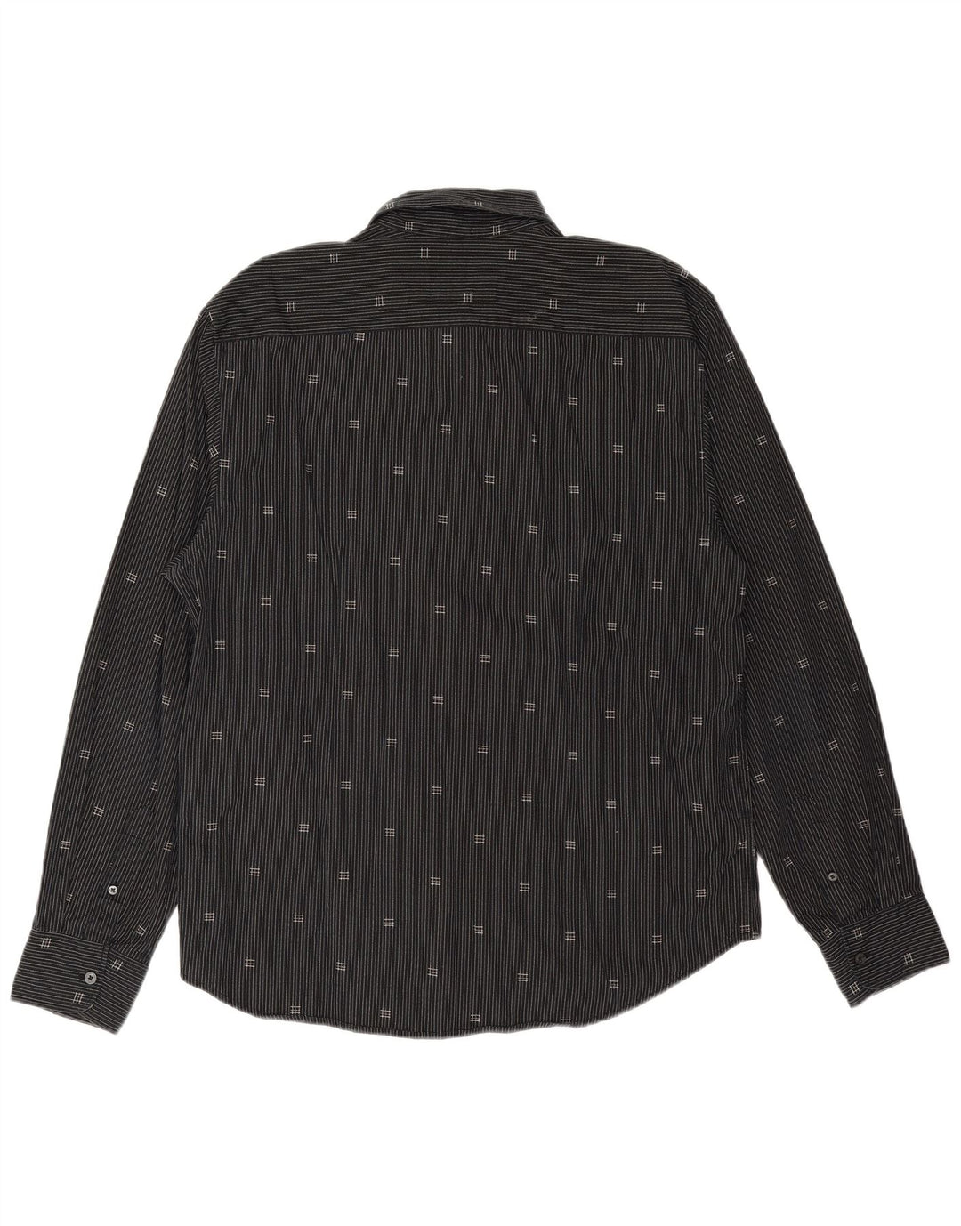 Koszula męska TOM TAILOR XL, czarna, bawełniana w prążki