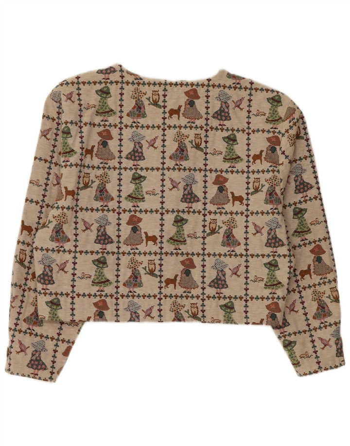 Bolerko damskie Bonita UK 16, duże, beżowe, poliestrowe Nowość