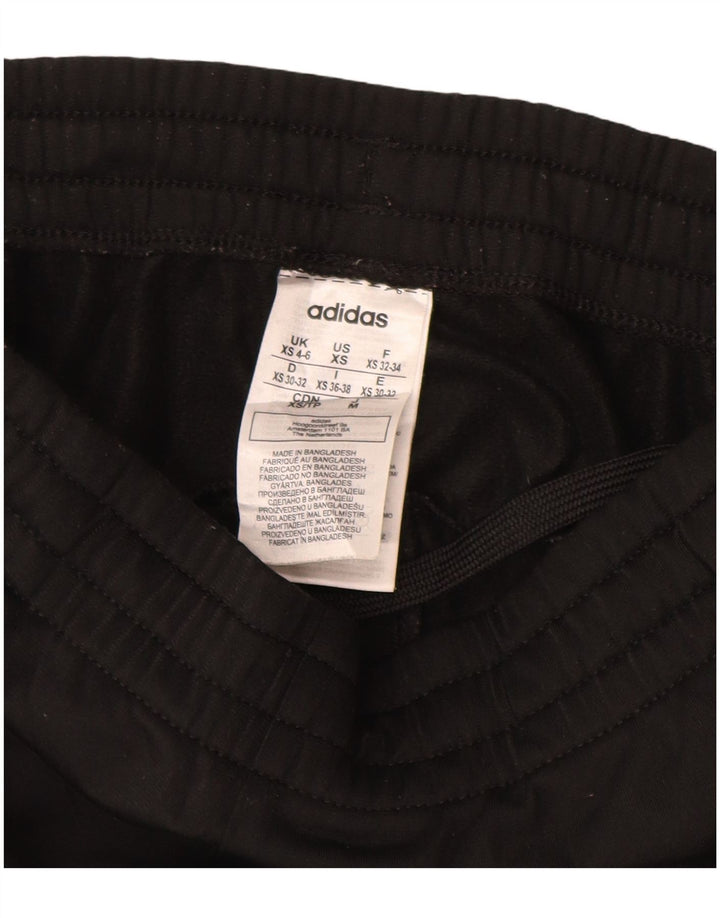 Damskie spodnie dresowe ADIDAS UK 4/6 XS, czarny poliester