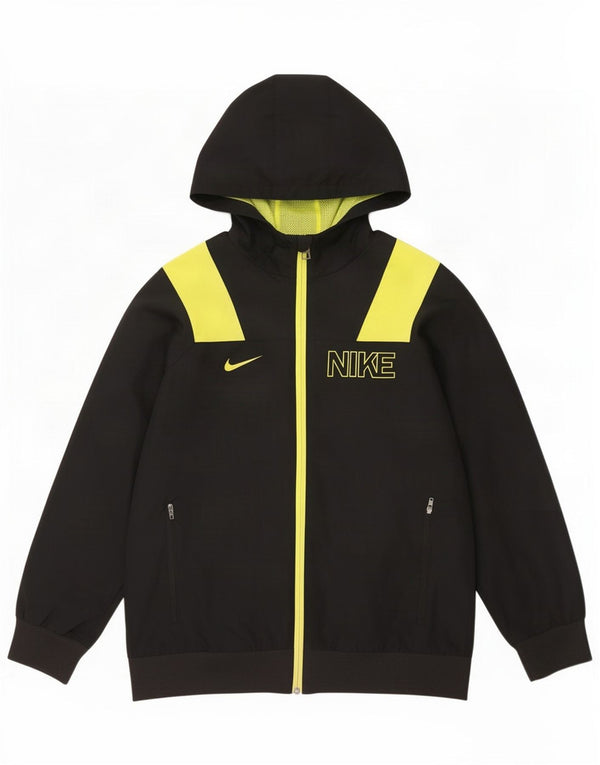 Chłopięca kurtka dresowa Nike Graphic na 12-13 lat, duża, czarna, z blokami kolorów
