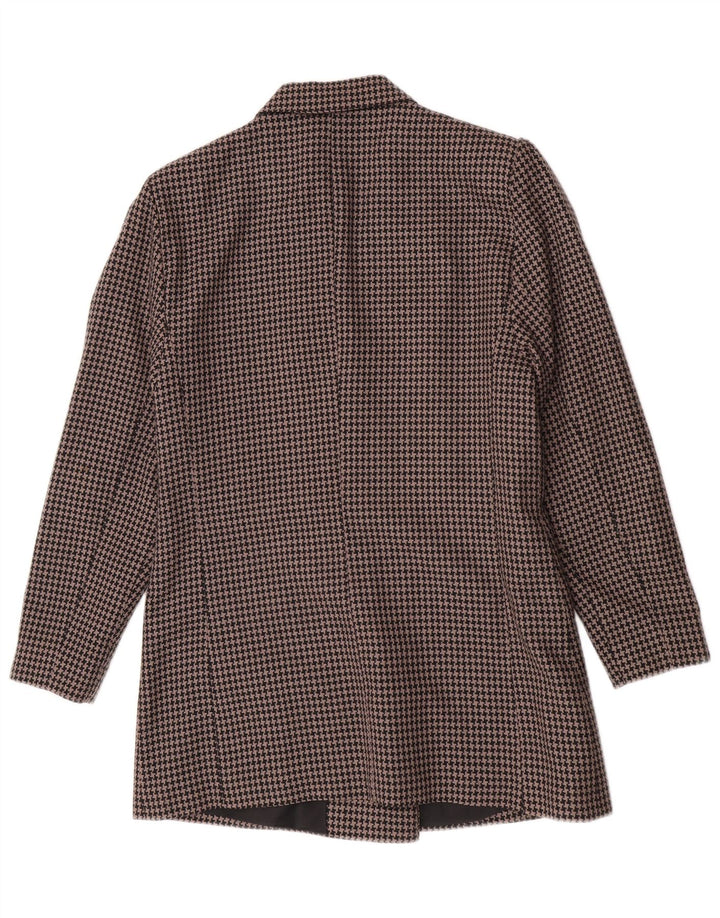 Vintage damski zestaw dwuczęściowych spódnic UK 14 Medium W28 Brown Houndstooth