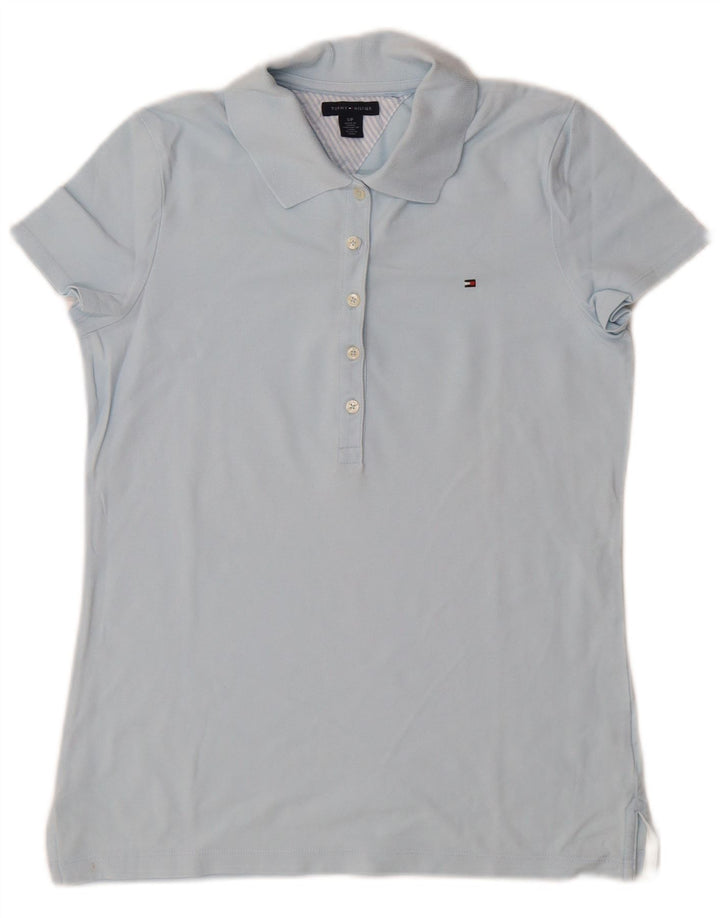 Damska koszulka polo Tommy Hilfiger UK 10, mała niebieska
