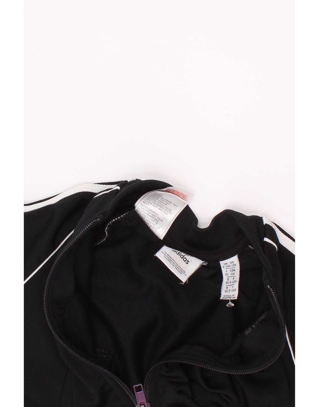 Kurtka dresowa Adidas Baby Boys Top 9-12 miesięcy Czarny Poliester