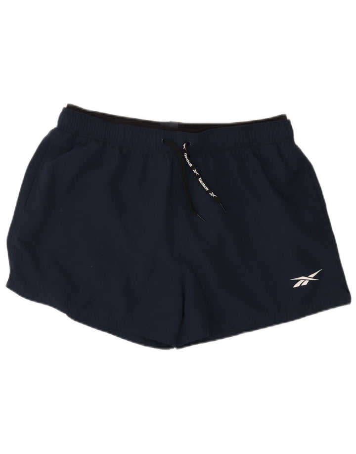 Męskie spodenki kąpielowe Reebok XL, granatowe, poliestrowe