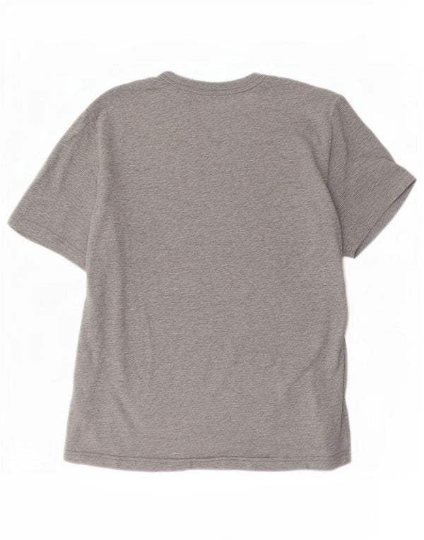 Męski T-shirt Nike Dri Fit, mały, szary, bawełniany