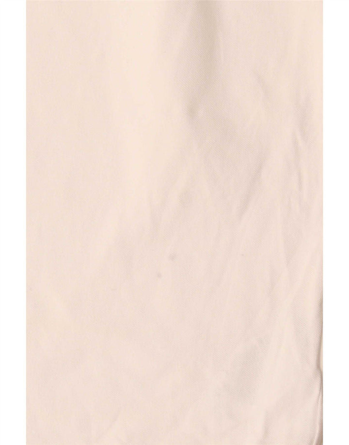 Męska koszulka polo Trussardi Jeans, średnia biała bawełna