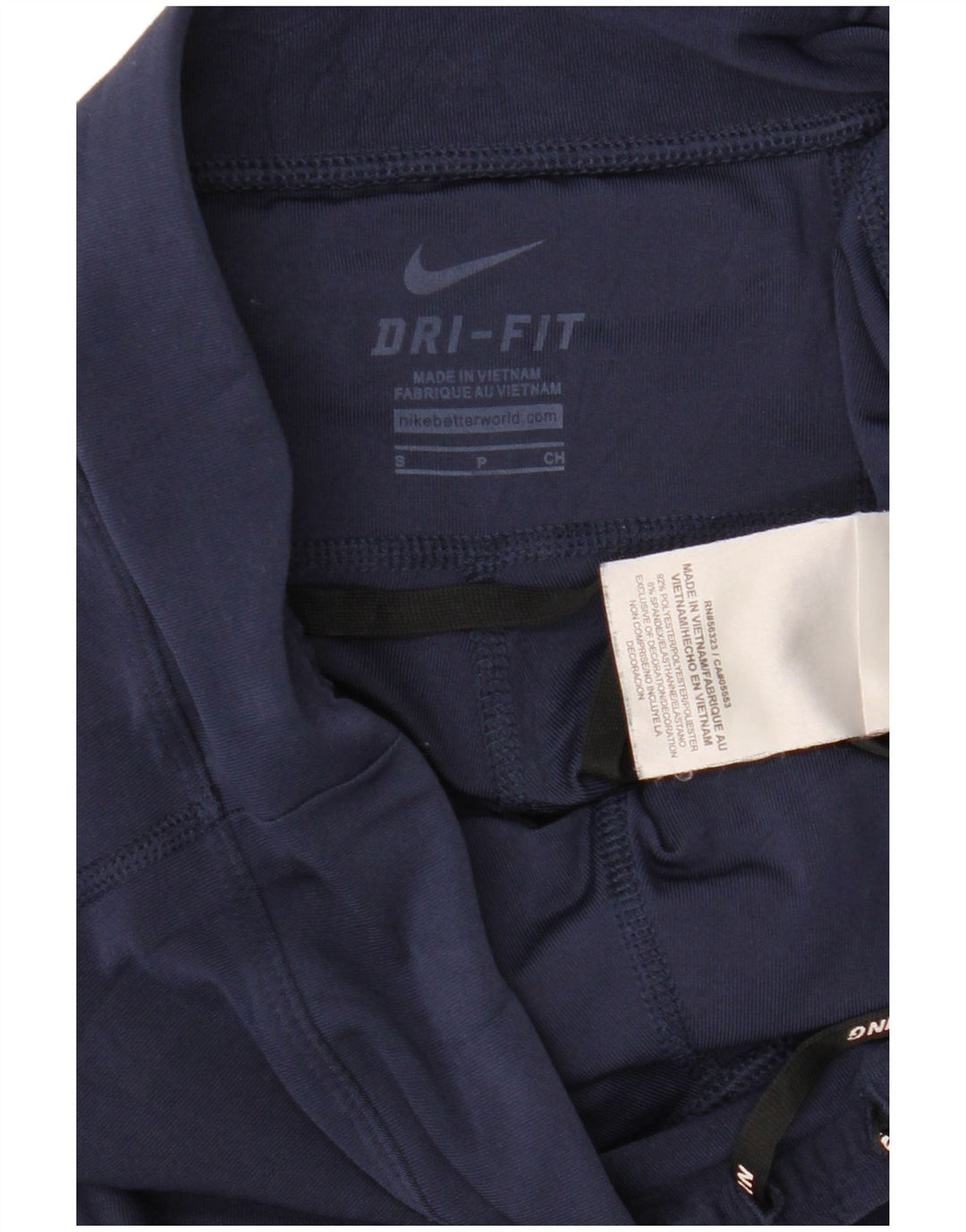 Damskie legginsy NIKE Dri Fit Capri UK 10, małe, granatowe, poliestrowe