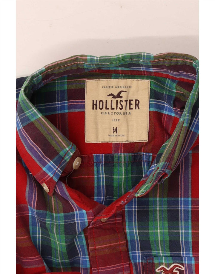 Koszula męska Hollister w średnią czerwoną kratkę