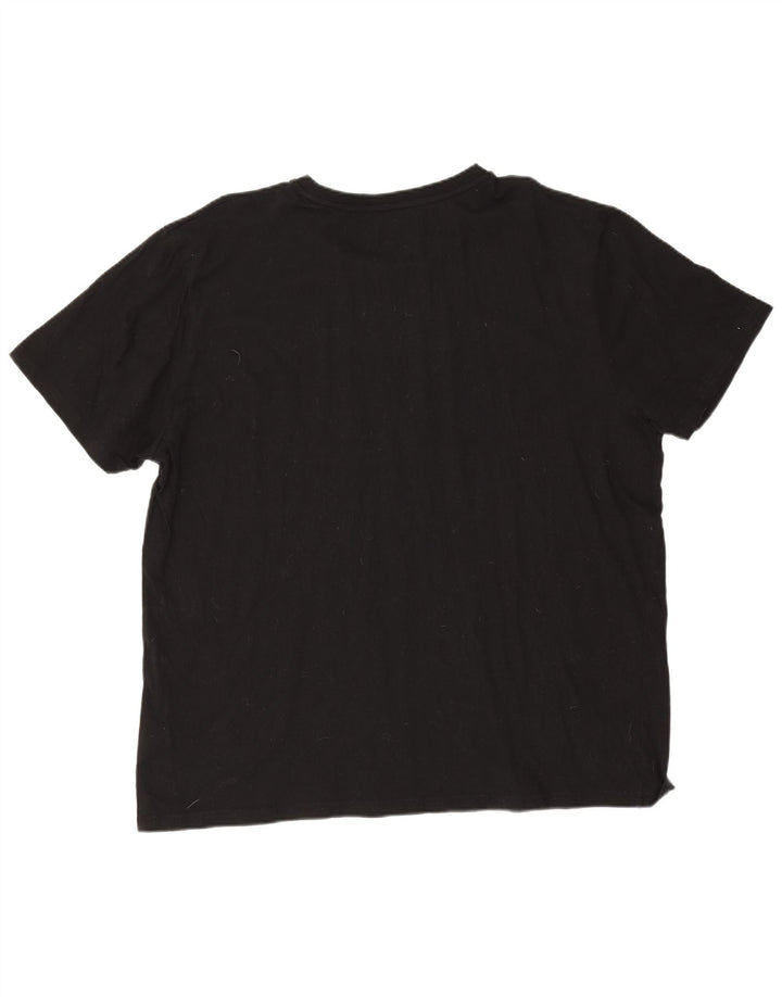 T-shirt męski Fila Top 3XL, czarny, bawełniany