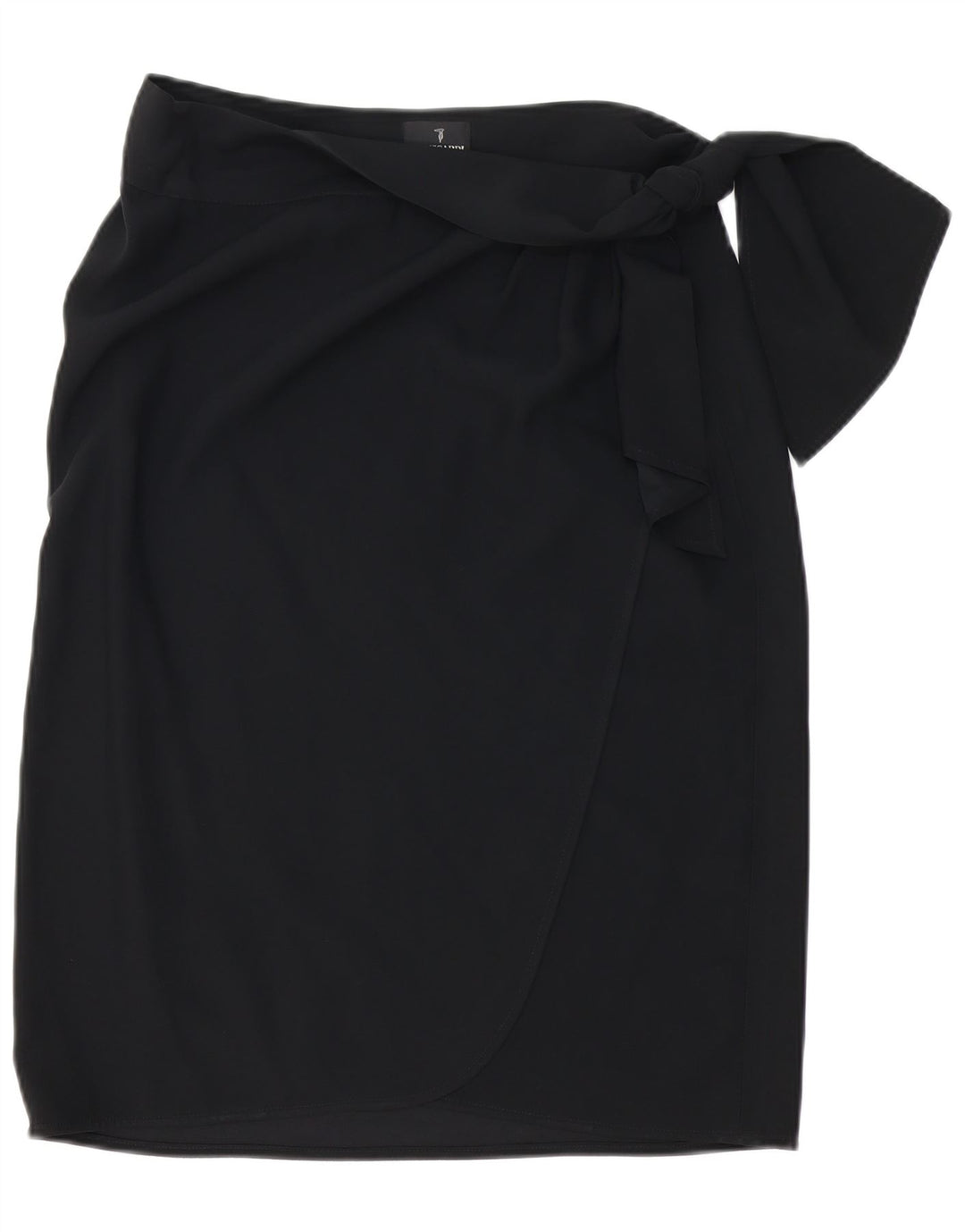 Damska spódnica kopertowa TRUSSARDI W32, duża czarna acetat