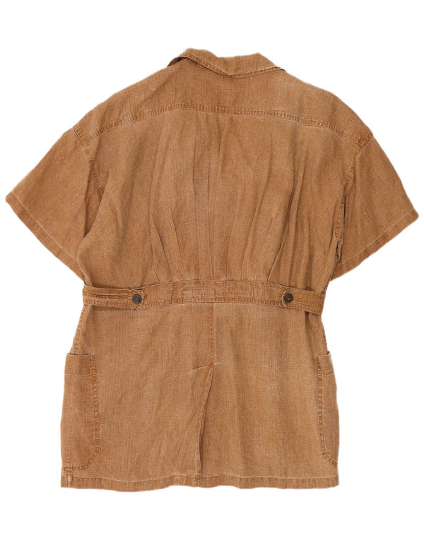 Damska marynarka sportmax oversize zapinana na 5 guzików UK 18 XL brązowa