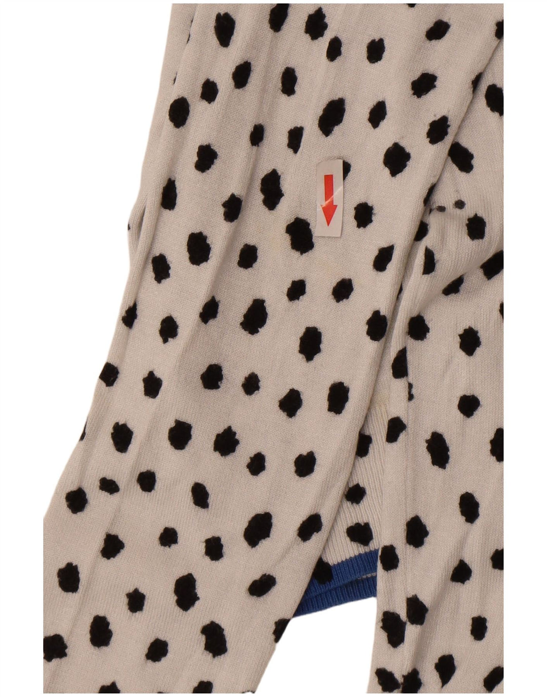 Marks & Spencer Damski sweter kardigan UK 10 Small White Spotted Wiskoza
