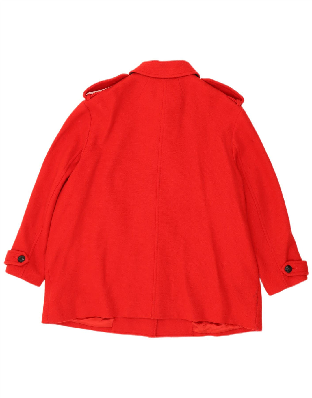 Marks & Spencer Damski płaszcz wojskowy UK 22 3XL Czerwony wełniany klasyczny