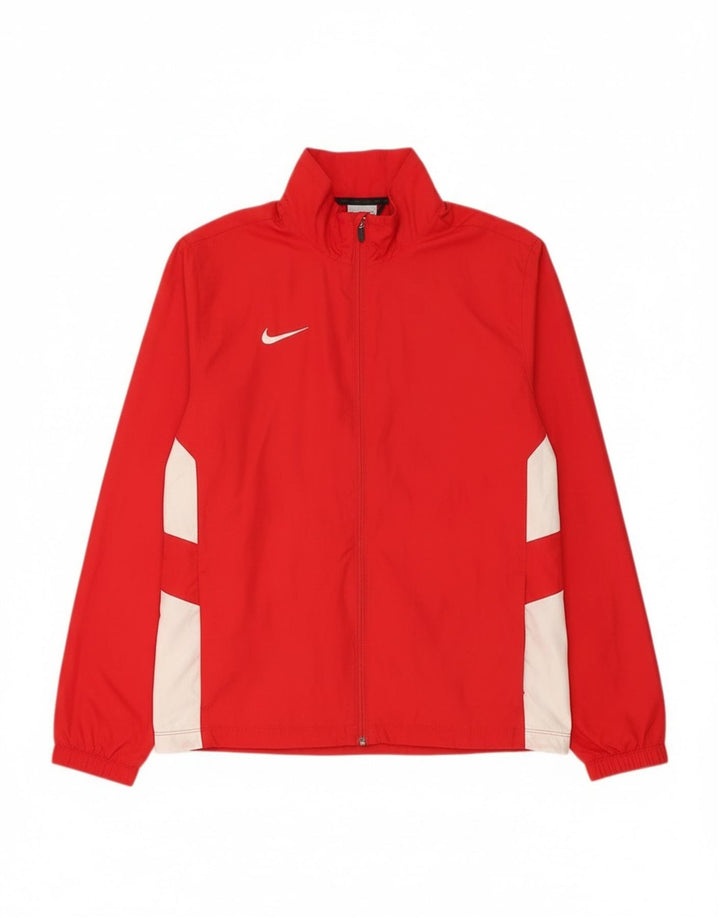 Męska kurtka dresowa Nike Graphic, duża, czerwona, poliestrowa z blokami kolorów