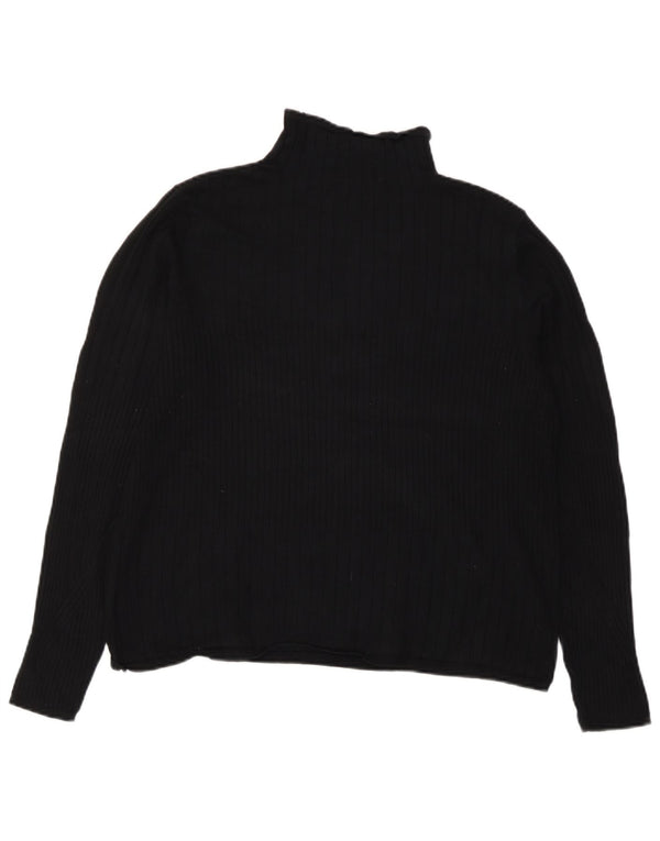 Marks & Spencer Damski sweter z golfem UK 18 XL, czarna wiskoza
