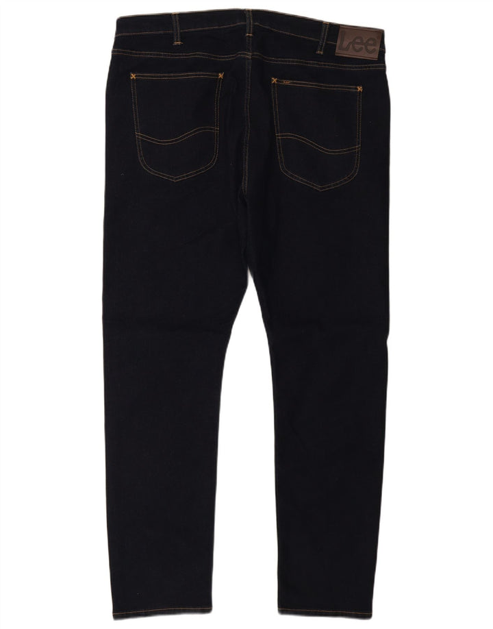 Lee Męskie Luke Slim Jeans W40 L32 Granatowa bawełna