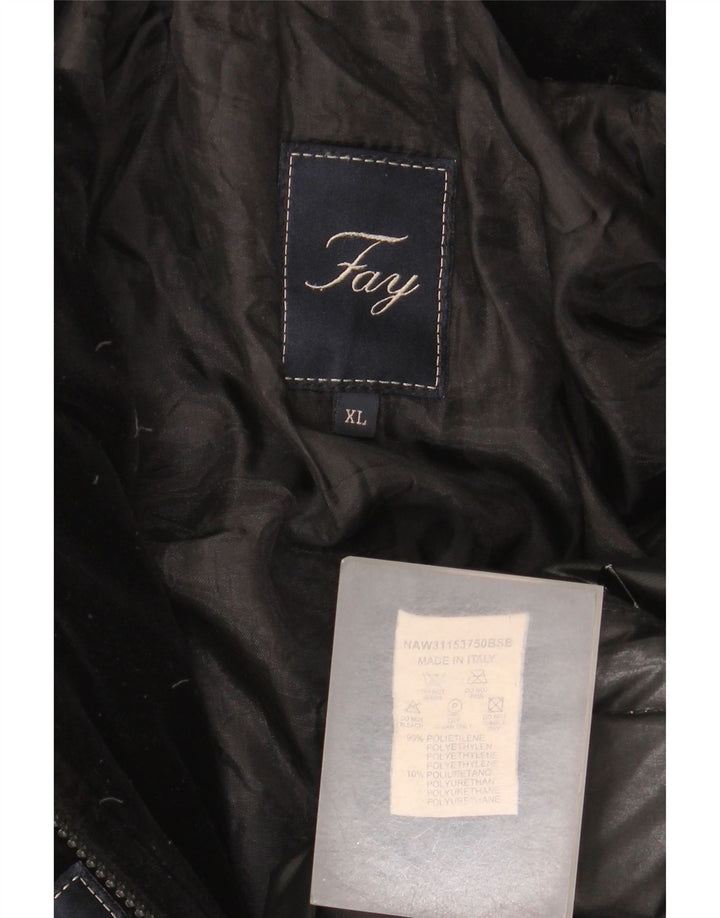 Damska ocieplana kurtka Fay UK 18 XL, czarna, polietylen