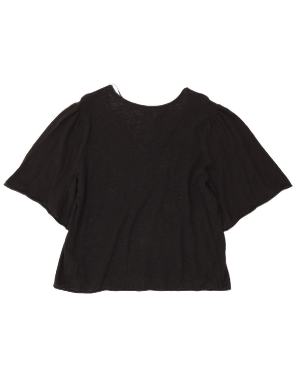 Bluzka damska Fat Face Top UK 18 XL, czarna bawełna
