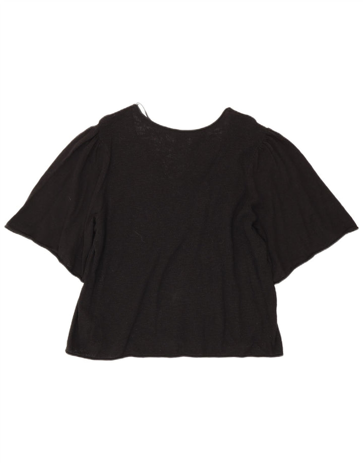 Bluzka damska Fat Face Top UK 18 XL, czarna bawełna