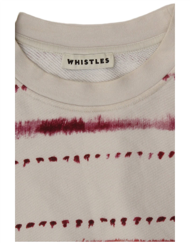 Damska bluza oversize Whistle UK 14, średnia, biała, geometryczna