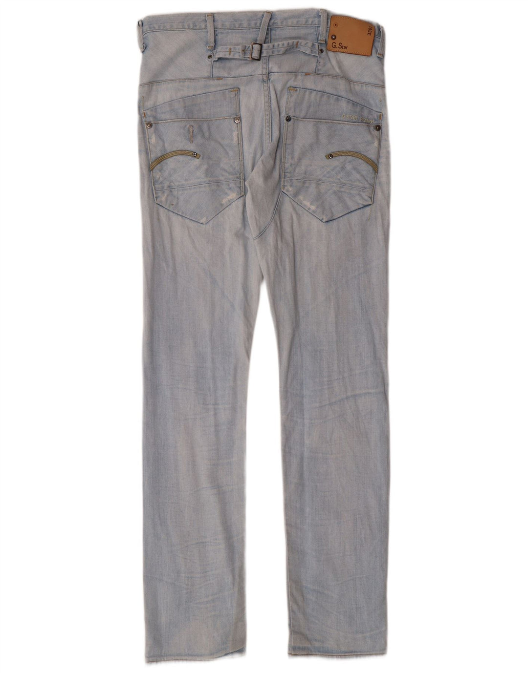 G-STAR Męskie 3301 Slim Jeans W32 L34 Niebieska bawełna