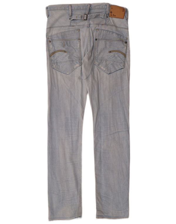 G-STAR Męskie 3301 Slim Jeans W32 L34 Niebieska bawełna