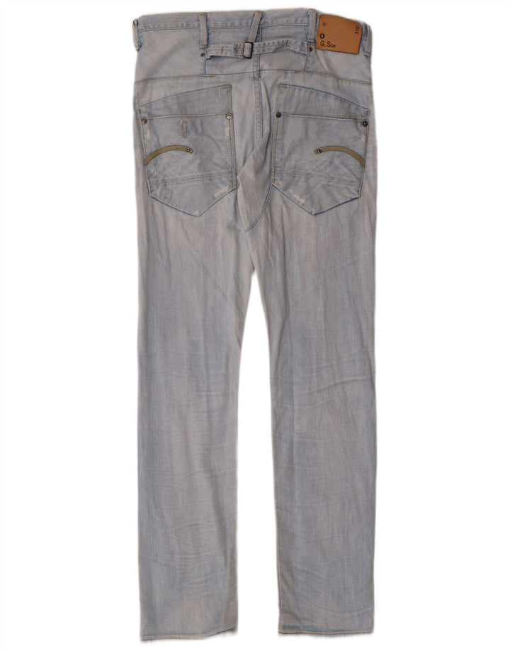 G-STAR Męskie 3301 Slim Jeans W32 L34 Niebieska bawełna