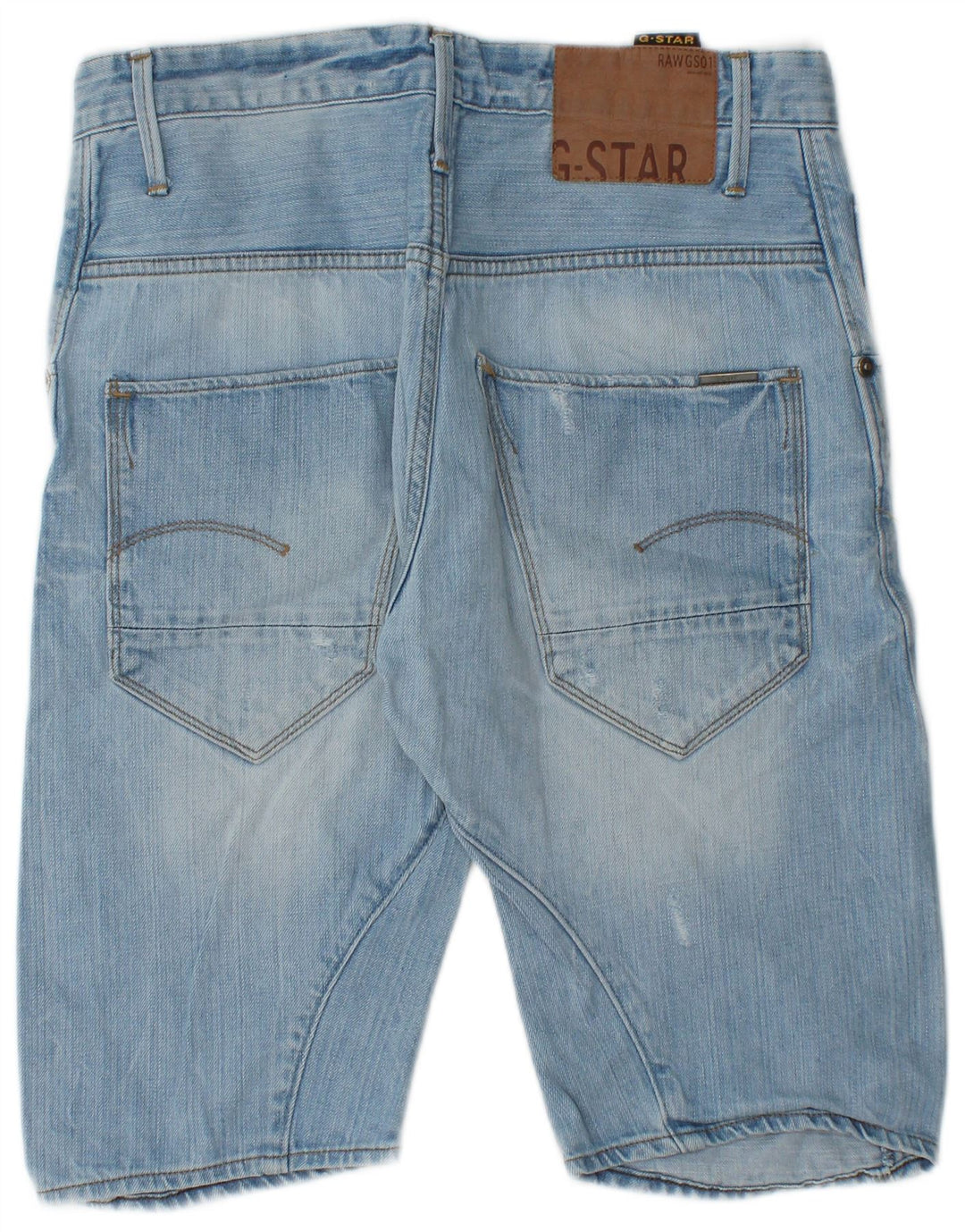 Męskie spodenki jeansowe G-Star W31 Średnioniebieskie bawełniane