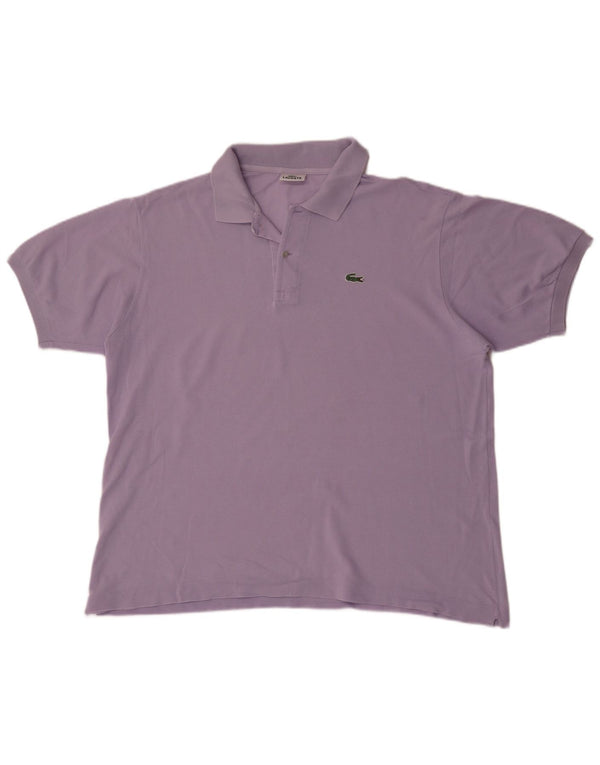 Męska koszulka polo Lacoste, rozmiar 6 XL, fioletowa bawełna