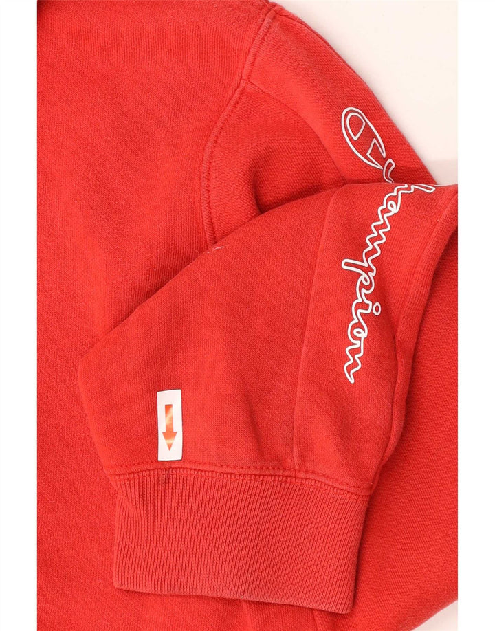 Męski sweter z kapturem Champion Graphic, średni czerwony, bawełniany