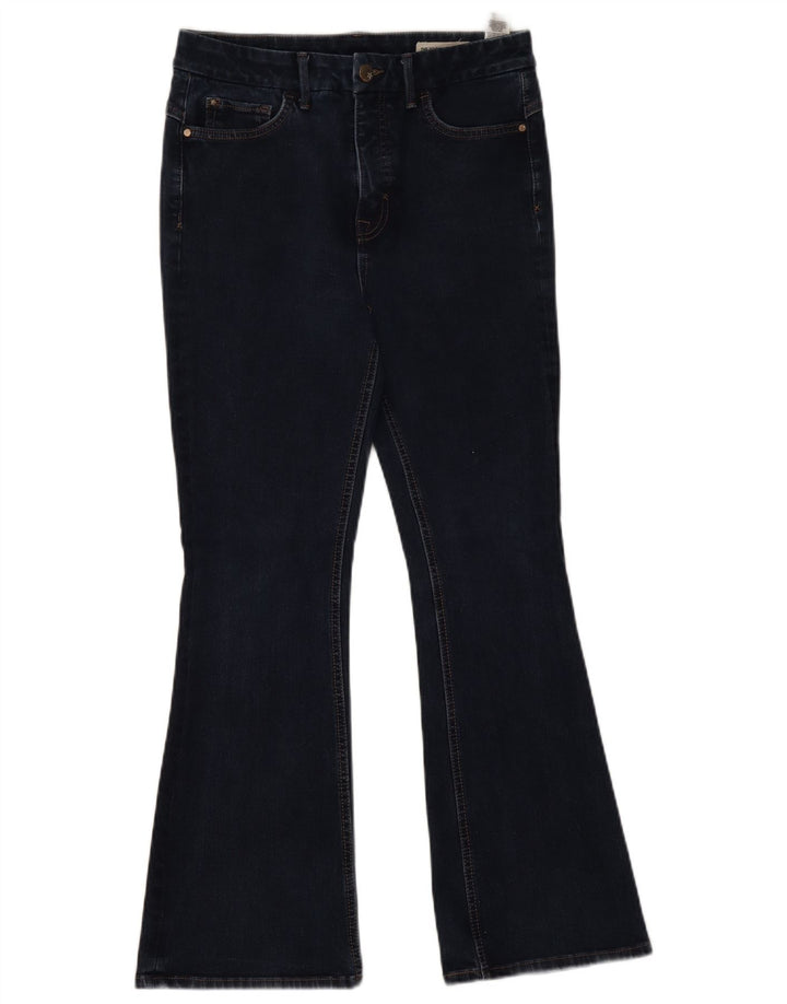 Marks & Spencer Damskie jeansy rozkloszowane UK 12 Medium W28 L27 Granatowa bawełna