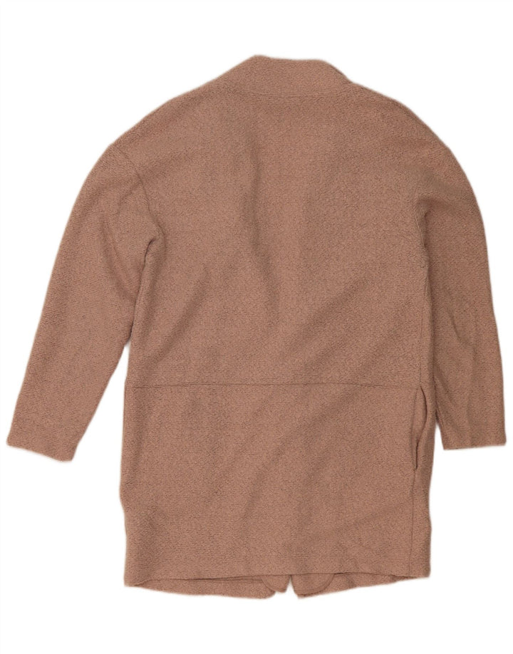 Marks & Spencer Damski sweter rozpinany o długim kroju, UK 12, średni róż
